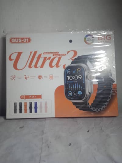 10 01 ultra3 smart watch 7 strap with metal chain