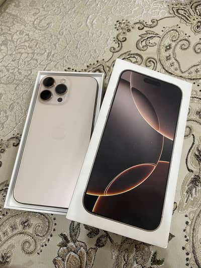Iphone 16 pro max 256Gb dual physical Pta approved