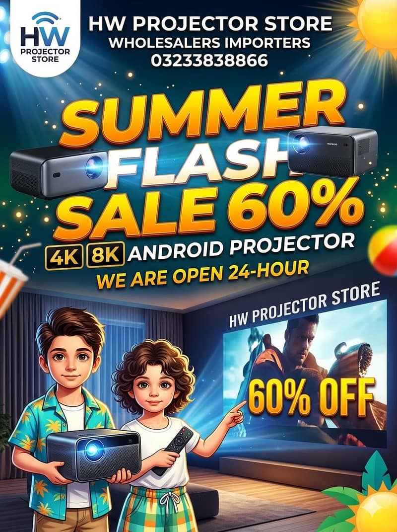 Hd 4k Android Led Projecor , Multimedia Projector . Smart Projector 1