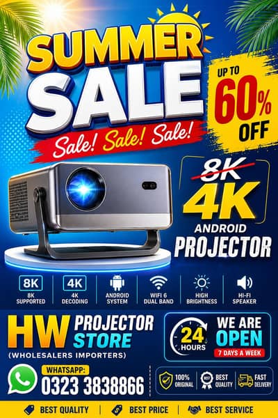 4K ORIGINALPROJECTOR /  FULL HD PROJECTOR/ MULTIMEDIA PROJECTOR