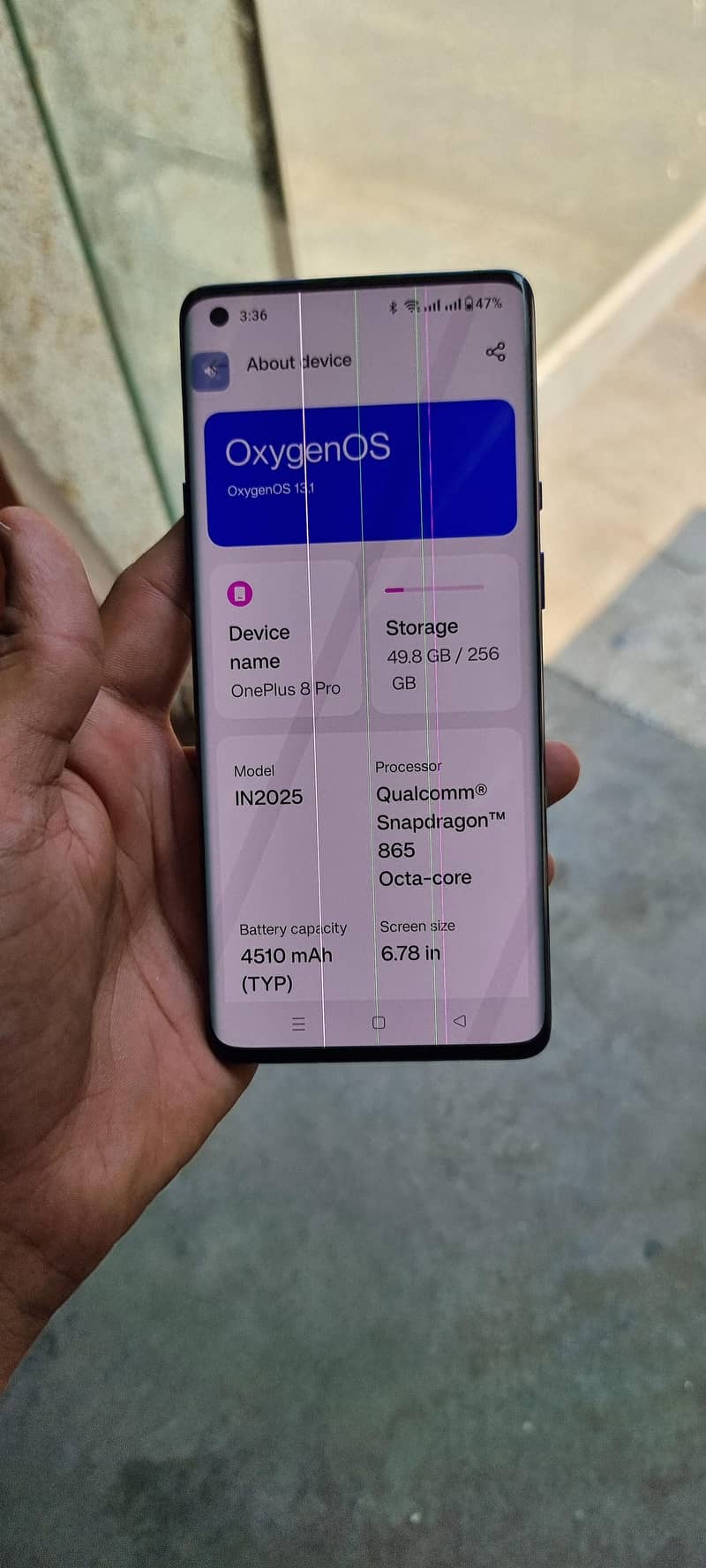One Plus 8 Pro 8
