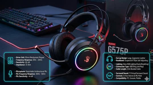 BLOODY G575P RGB GAMING HEADPHONE