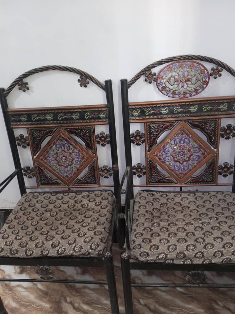 iron sofa set 3