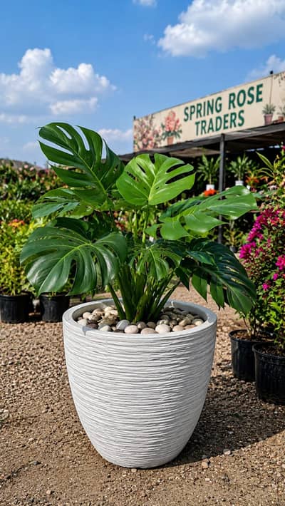 Premium Fiber Clay Indoor Plant Pot | Custom Color Available