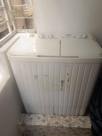 Haier semi automatic washing machine