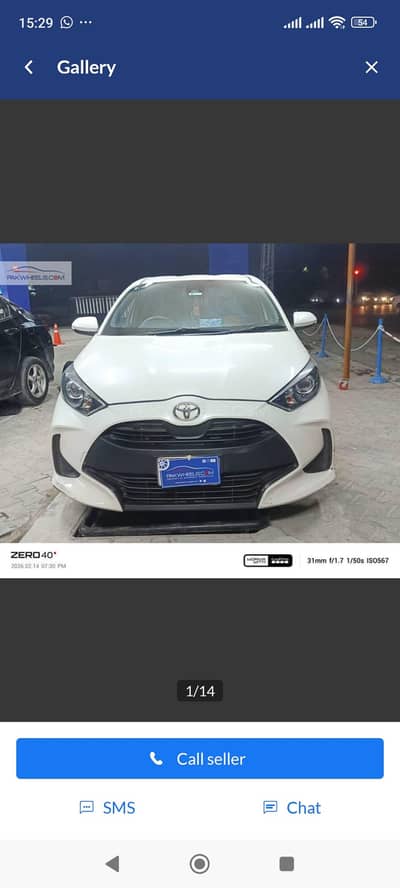 Toyota Yaris hatchback 2021 and 2024 import