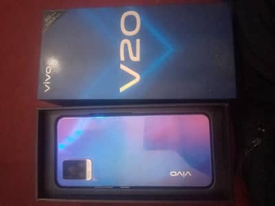 VIVO V20 8 gb 128 gb with IMEI match box mint condition urgent sale.
