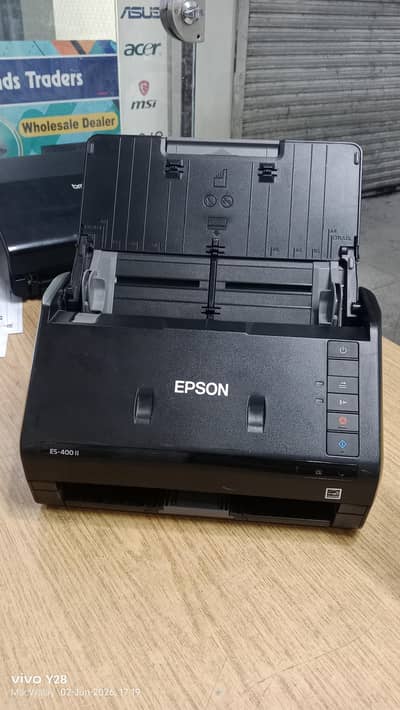 Used Epson WorkForce ES-400 II Duplex Scanner 35ppm ADF 50 Sheets (