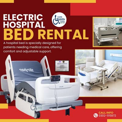 Electric Hospital Bed ON RentPatient Electric Bed Medical Bed for RENT