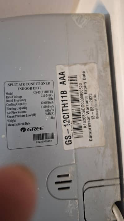 1 Ton Gree Inverter Split AC