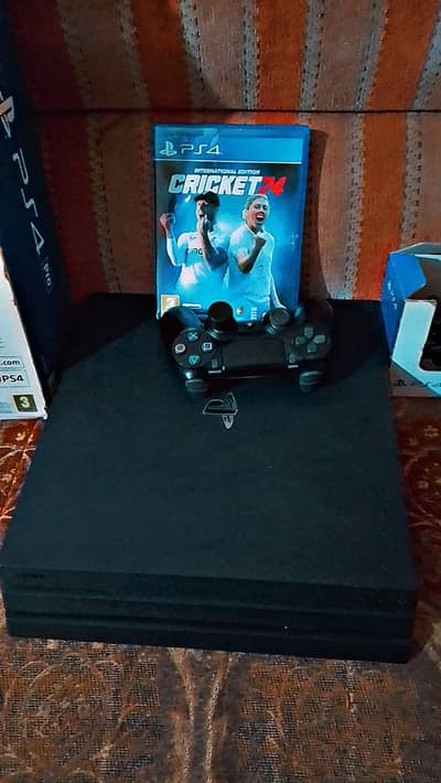 PS4 Pro 1TB with Box & 2 Original Controllers- Excellent Condition