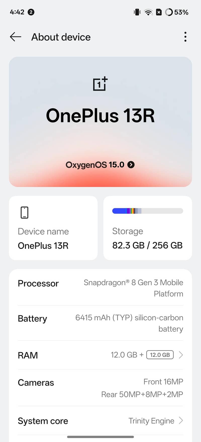 One Plus 13R 16