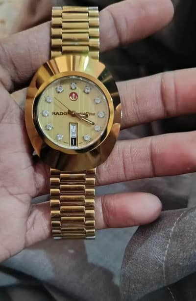 Vintage Rado Diaster 636.0313. 3 Gold plated men's watch