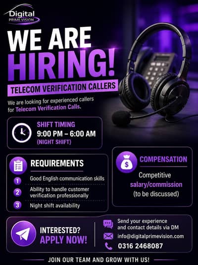 We are hiring 03162468087