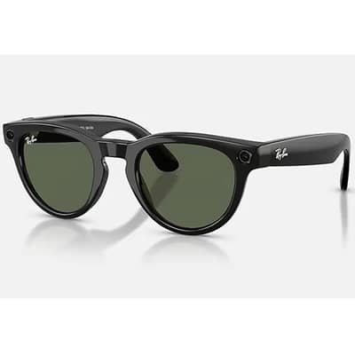 Ray Ban Meta Headliner (Gen 2) Shiny Black, G15 Green Lenses (RW4013)