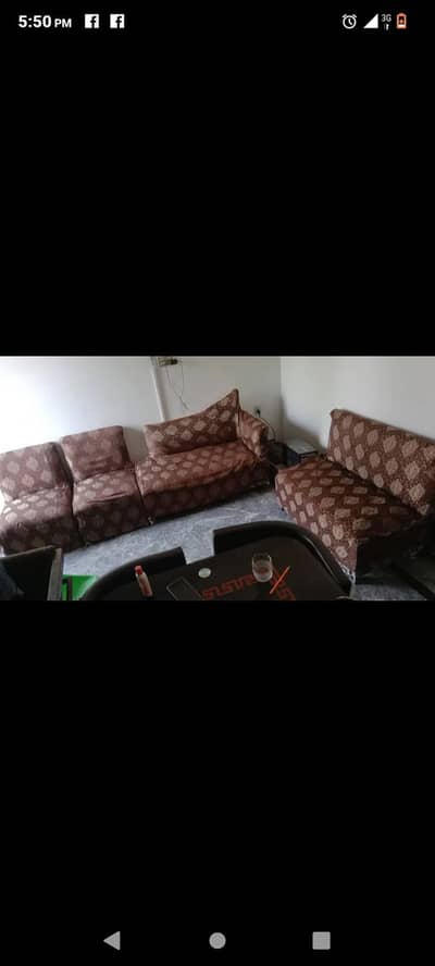 7 seater sofa set with cover for small space