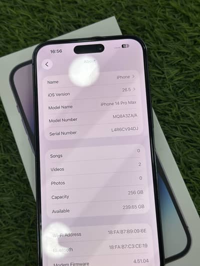 iPhone 14 Pro Max 256 gb