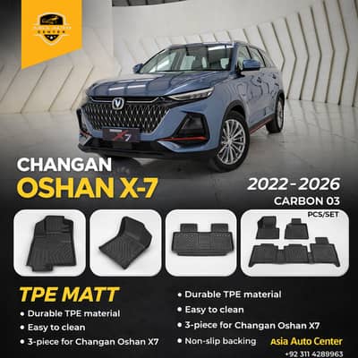 Changan Oshan X7 TPE Floor Mats Black 3 Pcs