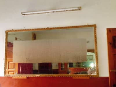 mirror full wall backside salon mirror