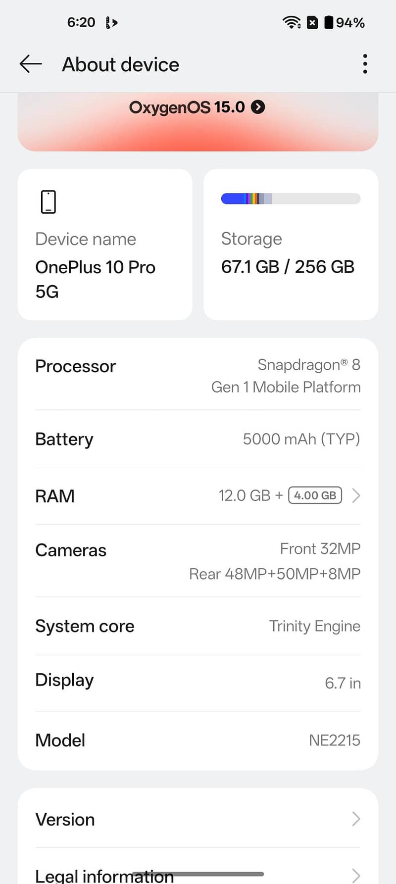 One Plus 10 Pro 4