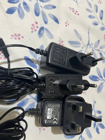 Router Power Adapters (UK & EU Plug) – Excellent Condition
