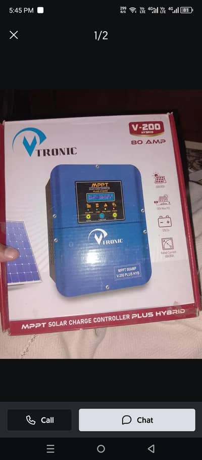 Vtronic Hybrid MPPT charge controller 80 Amp