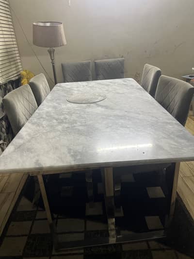  Luxury Dining Table Set – 6 Chairs Included 