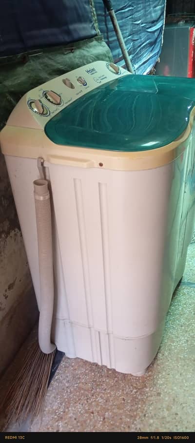haier washing machine slightly used in good condition