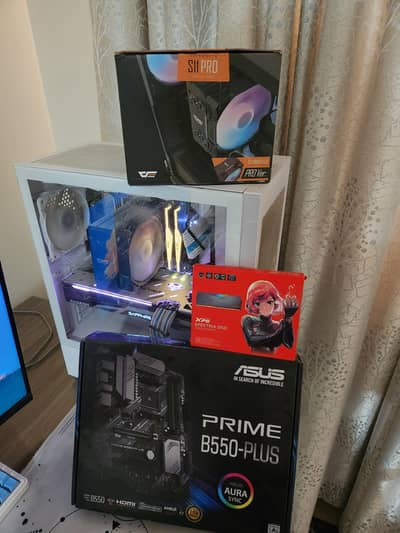 ryzen 5 5600+asus b550 primeplus+ddr4 ram+ cpu cooler