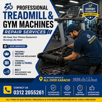 Professional Treadmill & Gym Machine Repair Service in Karachi