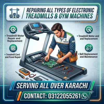 Gym Machine & Treadmill Repairing Service in Karachi | Treadmill