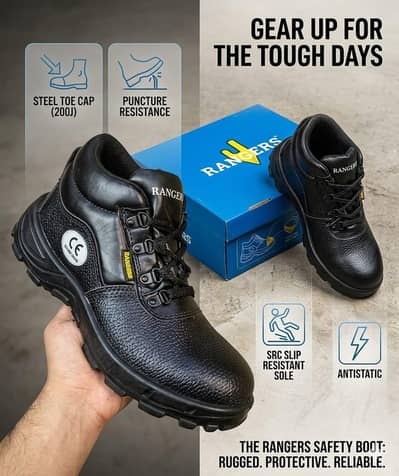 Rangers Safety Boot – Maximum Protection for Tough Work Environments