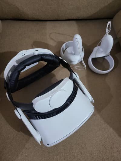 oculus meta quest 2 128gb vr full of latest games with pro headstrap