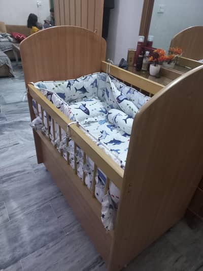 wooden Baby cot . . Excellent condition