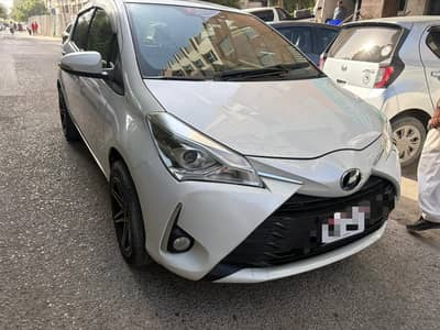 Toyota vitz 2019  pearl white