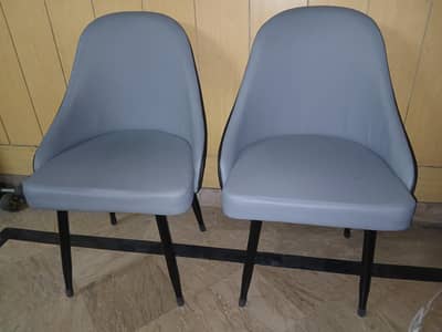 set of 4 leather dining chairs