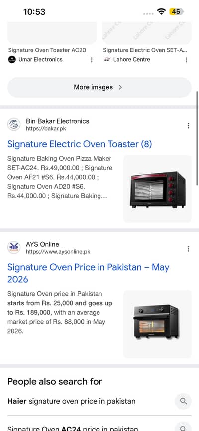 Signature OVEN  toaster Ac22(rotisserie)