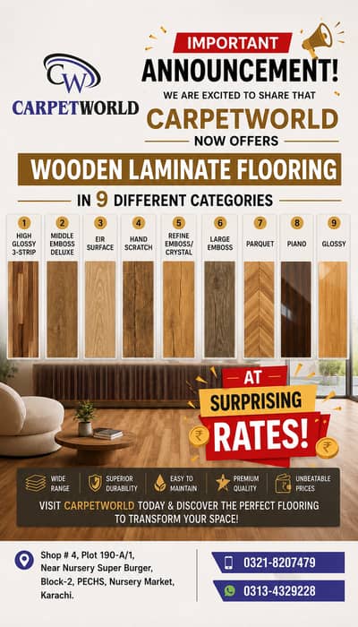 Wooden Flooring/SPC Floor/Vinyl/Wallpaper/Blinds/Laminated flooring