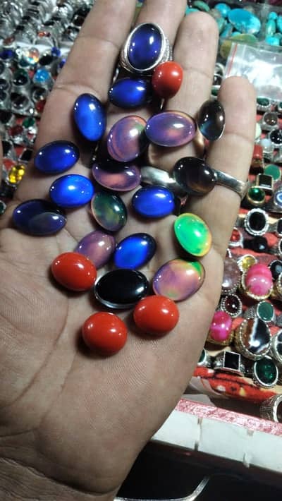 lighting and colour changing stones 