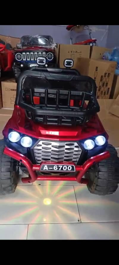 Electric jeep for 3 to 12 year 2 month use only Brand bew