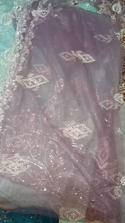 Brand New Heavy Net Unstitched 3pc Dress - 9500 Only Rwp`