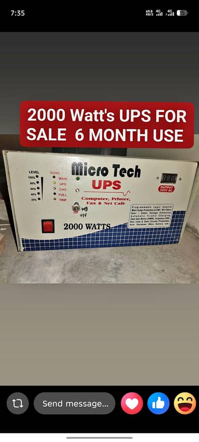 2000 watts