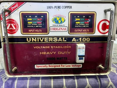 Universal A-100 Voltage Stabilizer - Heavy Duty (10000 Watts)
