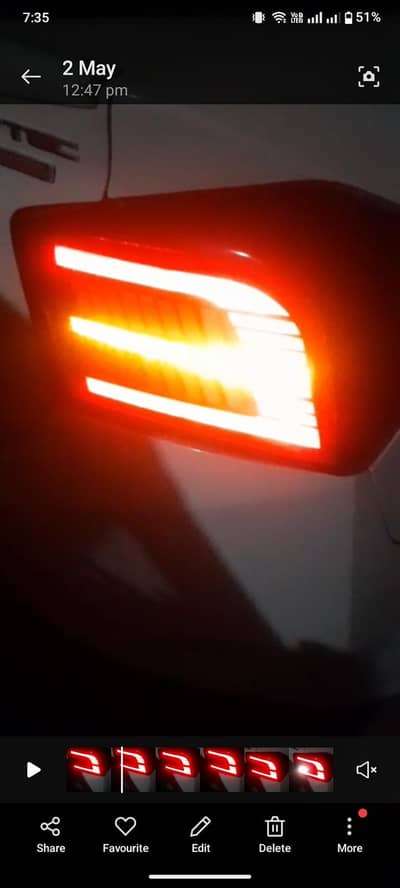 Honda city lava lights