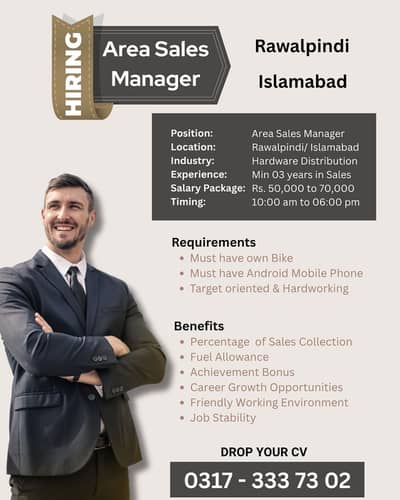 Area Sales Manager Job Offer