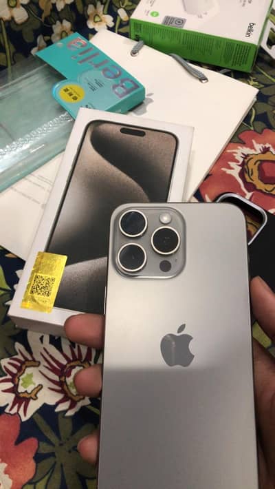 Apple iPhone 15 Pro Max pta approved 512 GB 100 health