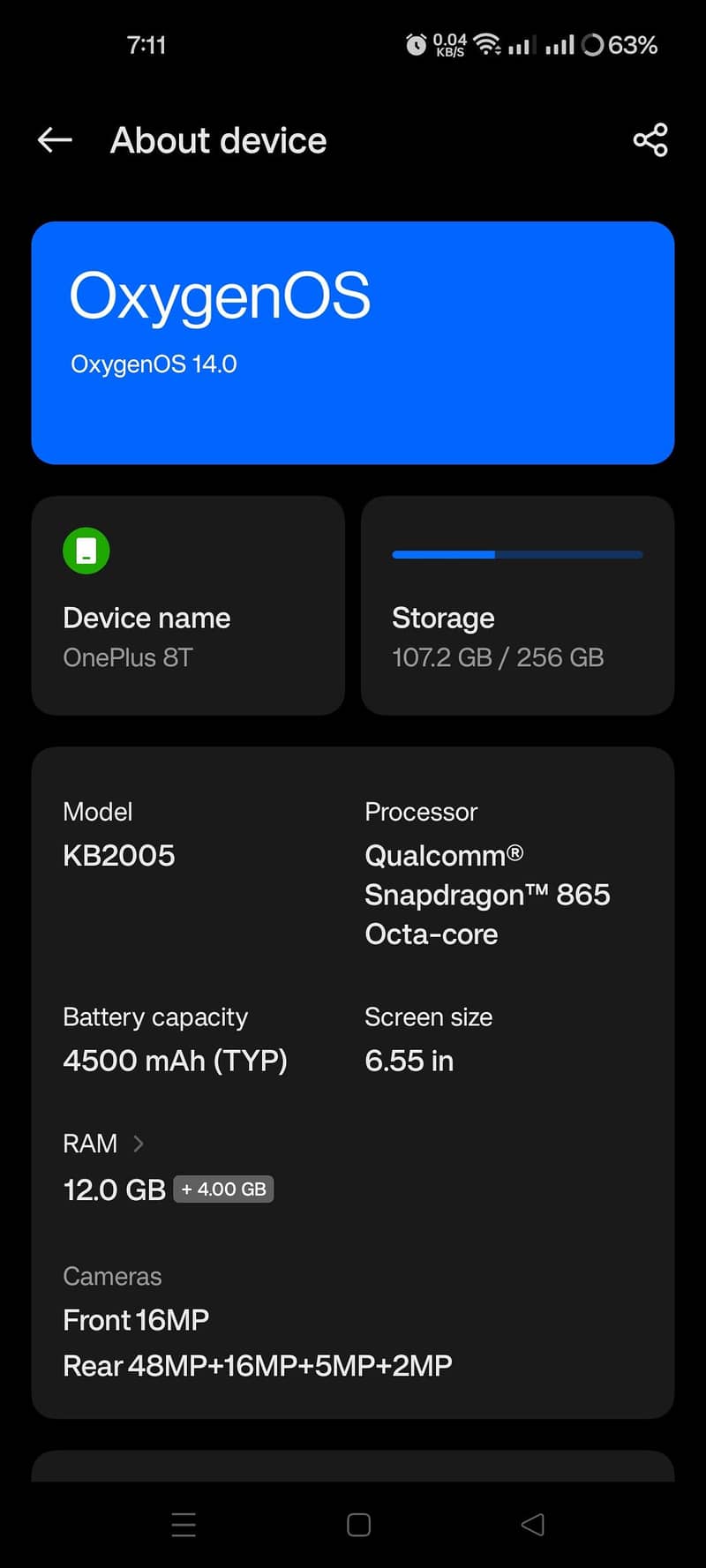 OnePlus 8T 7