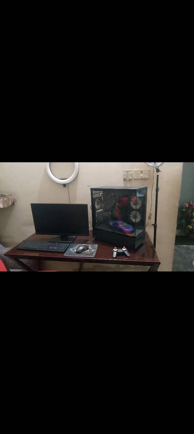 gaming computer setup  complete