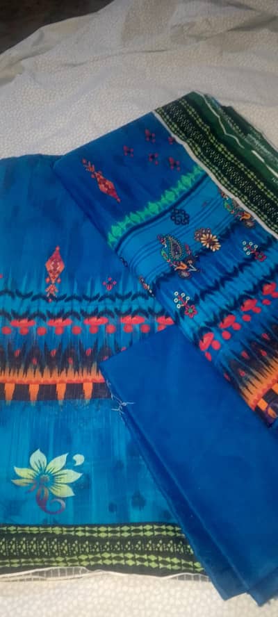 ajmeri bana dora 3 piece suit- royal blue lawn|UN stitch COD all karac