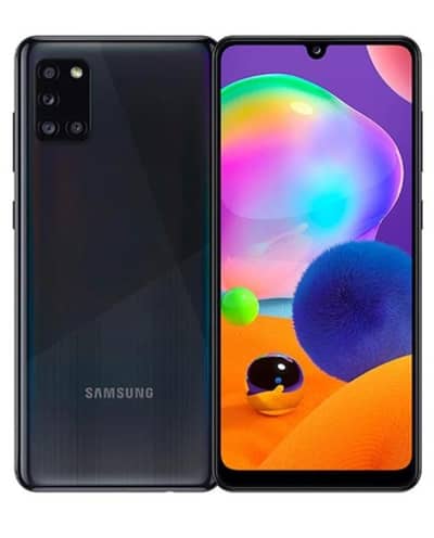 Samsung Mobile A31 display finger